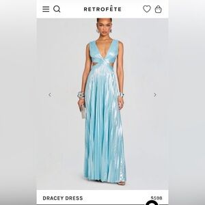 Retrofete Blue Dracey Dress XS